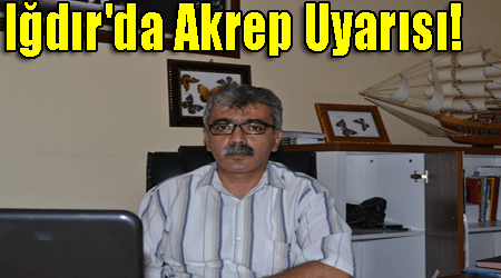 Iğdır'da Akrep Uyarısı!