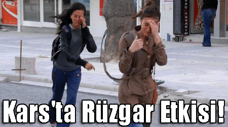 Kars'ta Rüzgar Etkisi!
