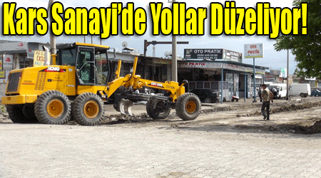 Kars Sanayi’de yollar düzeliyor!