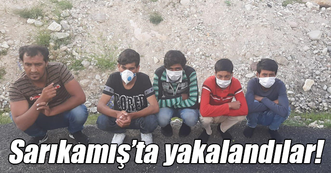 Kars'ta 5 düzensiz göçmen yakalandı