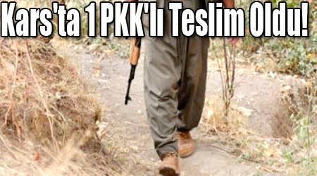 Kars'ta 1 PKK'lı Teslim Oldu!