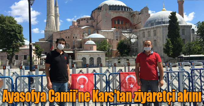 Ayasofya Camii’ne Kars'tan ziyaretçi akını