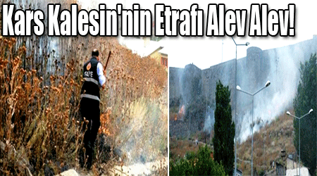 Kars Kalesin'nin Etrafı Alev Alev!