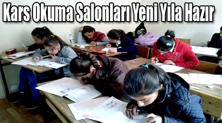 Kars Okuma Salonları Yeni Yıla Hazır