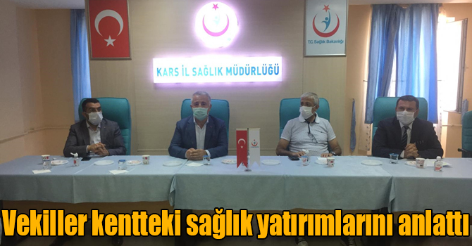 Vekiller kentteki sağlık yatırımlarını anlattı