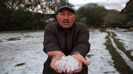 Ardahan'da Dolu Hayatı Felç Etti!