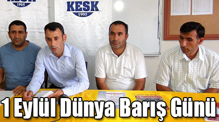 1 Eylül Dünya Barış Günü