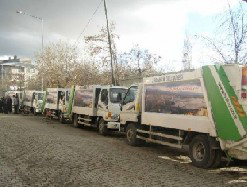 3 Yıllığına 5 çöp Aracı kiralandı.