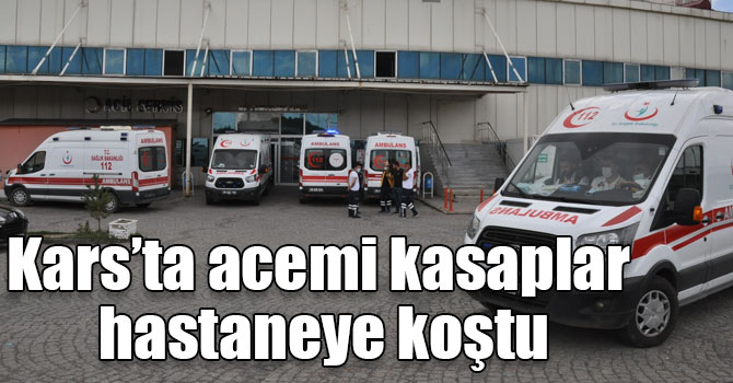 Kars’ta acemi kasaplar hastaneye koştu