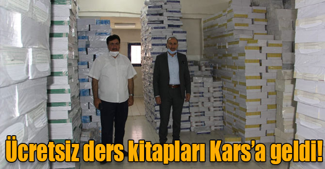 Ücretsiz ders kitapları Kars’a geldi!