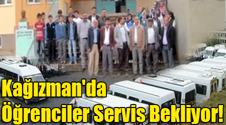 Kağızman'da Öğrenciler Servis Bekliyor!