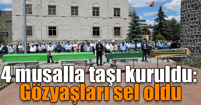 4 musalla taşı kuruldu: Gözyaşları sel oldu