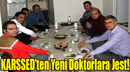 Kars'ta Sağlık Sevenler'den Yeni Doktorlara Jest!