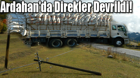 Ardahan'da Direkler Devrildi!