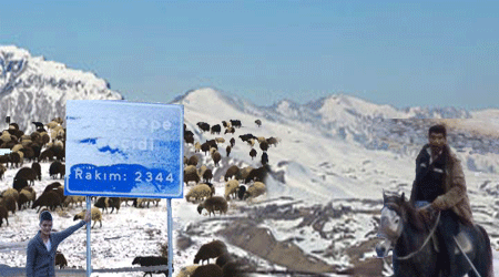 Kars’ta Yaylalara Kış Geldi!