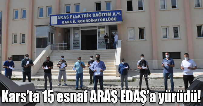 Kars’ta 15 esnaf ARAS EDAŞ’a yürüdü!