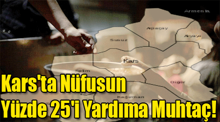 Kars'ta Nüfusun Yüzde 25'i Yardıma Muhtaç!