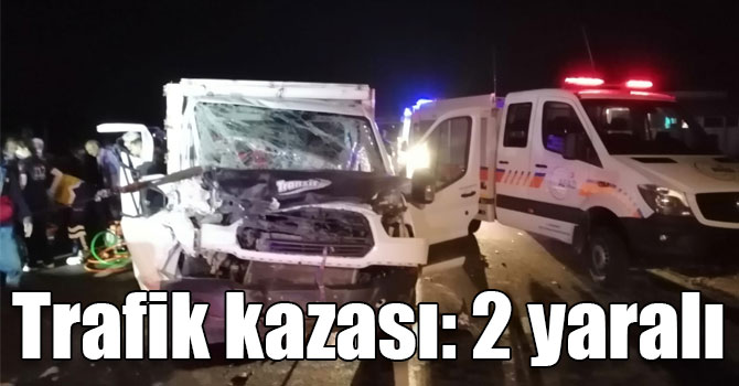 Kars’ta trafik kazası: 2 yaralı