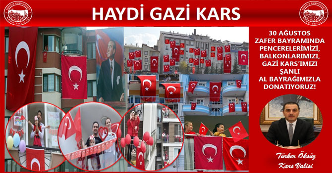 Kars Valiliğinden bayrak daveti !