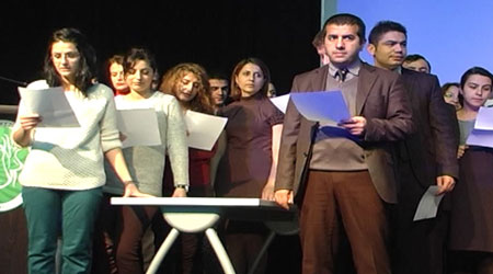 Kars'ta Öğretmenlerin Yemin Provası!