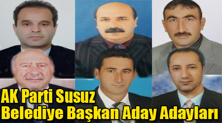 AK Parti Susuz Belediye Başkan Aday Adayları