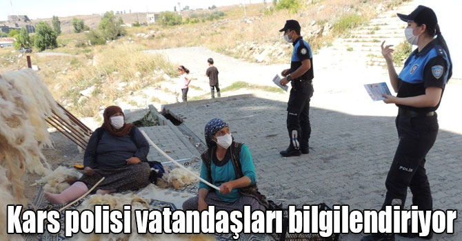 Kars polisi vatandaşları bilgilendiriyor