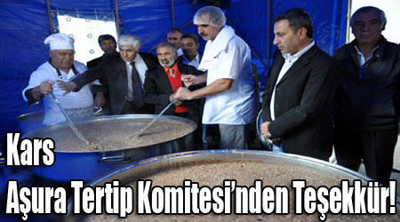 Kars Aşura Tertip Komitesi’nden Teşekkür!