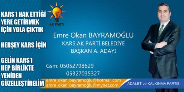AK Parti Kars Belediye Başkan Aday Adayı Emre Okan Bayramoğlu