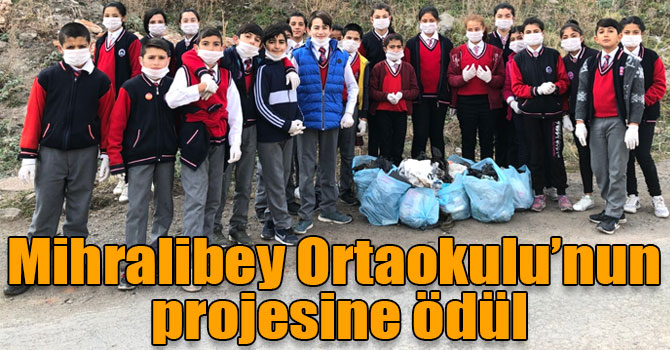 Kars Mihralibey Ortaokulu’nun projesine ödül