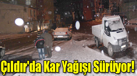 Çıldır'da Kar Yağışı Sürüyor!