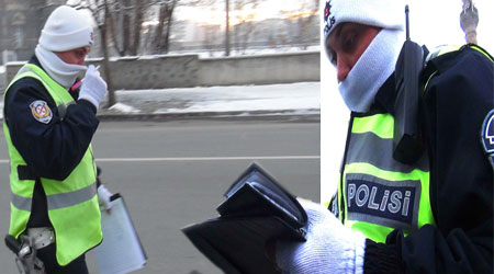 Kars'ta Polisin Soğuk Mesaisi Başladı!