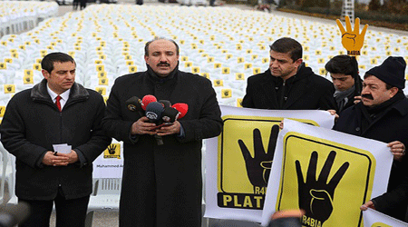 Rabia Platformu'ndan "Sessiz Sandalye" eylemi