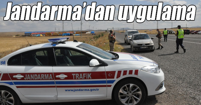 Jandarma’dan uygulama