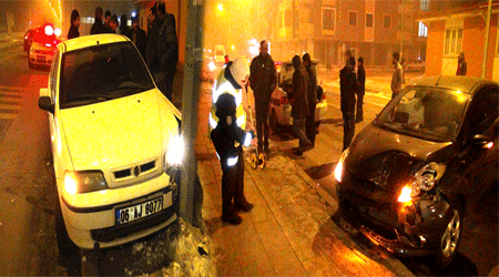 Kars'ta Kaza; 1 Yaralı!