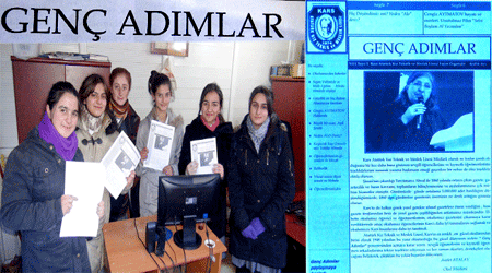 Kars'ta Liselilerden 'Genç Adımlar' Gazetesi!