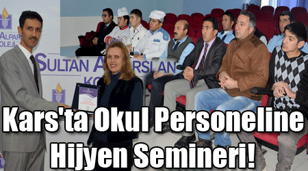 Kars'ta Okul Personeline Hijyen Semineri!