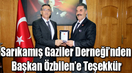 Sarıkamış Gaziler Derneği’nden Başkan Özbilen’e Teşekkür