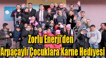 Zorlu Enerji’den Arpaçaylı Çocuklara Karne Hediyesi