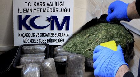 Kars'ta 22 Kg Esrar Ele Geçirildi!