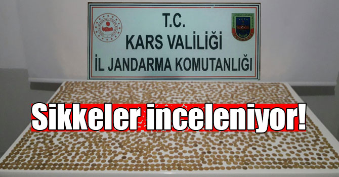 Kars’ta sikke yakalandı