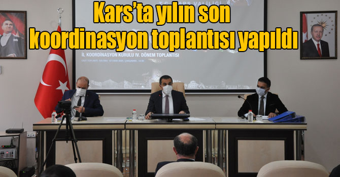 Kars’ta yılın son koordinasyon toplantısı yapıldı