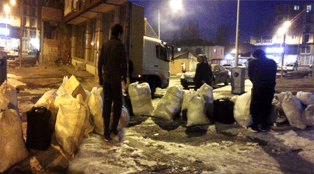Kars İHH’dan Suriye’ye Yardım Kamyonu
