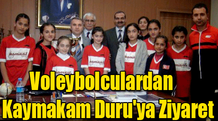 Voleybolculardan Kaymakam Duru'ya Ziyaret