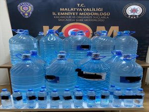 Malatya'da 447 litre sahte içki ele geçirildi