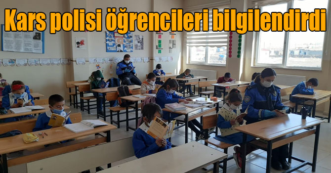 Kars polisi öğrencileri bilgilendirdi