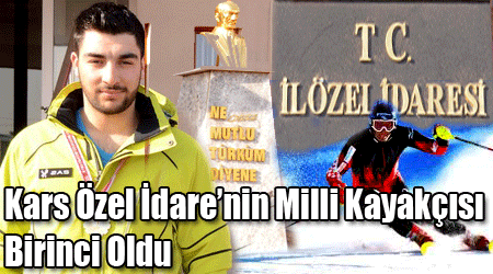 Kars Özel İdare’nin Milli Kayakçısı Birinci Oldu