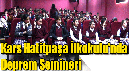 Kars Hatitpaşa İlkokulu'nda Deprem Semineri