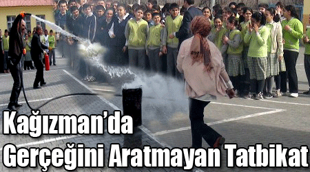 Kağızman’da Gerçeğini Aratmayan Tatbikat