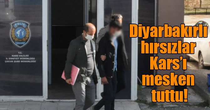 Diyarbakırlı hırsızlar Kars’ı mesken tuttu!