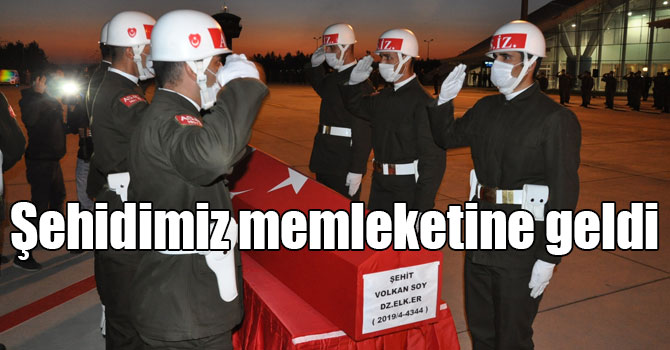 Şehidimiz memleketine geldi